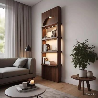 Librero iluminado “Modigliani”