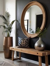 Juego de Credenzza y espejo “Gauguin”